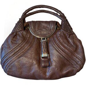 Fendi Vintage Leather Spy Bag - Iconic Hobo Handbag